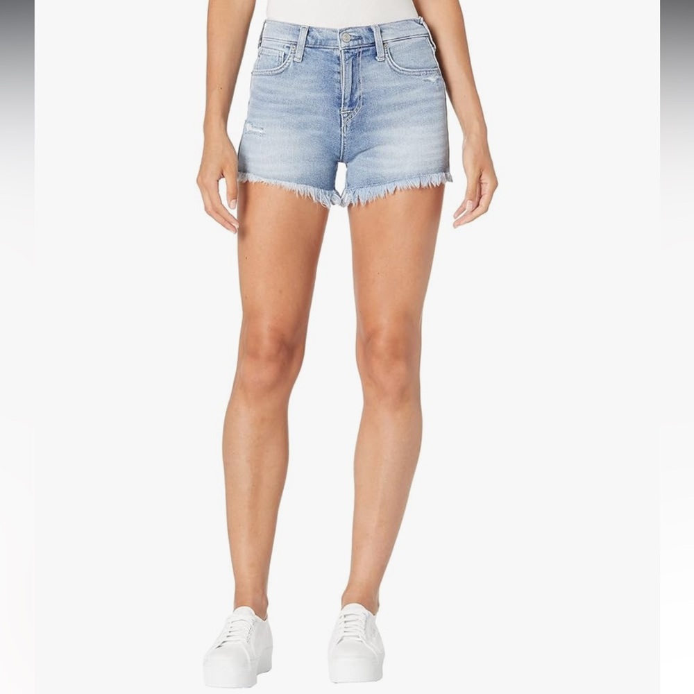 True Religion - Maisie - Vintage High Rise - Light Blue Denim Shorts - Size 27
